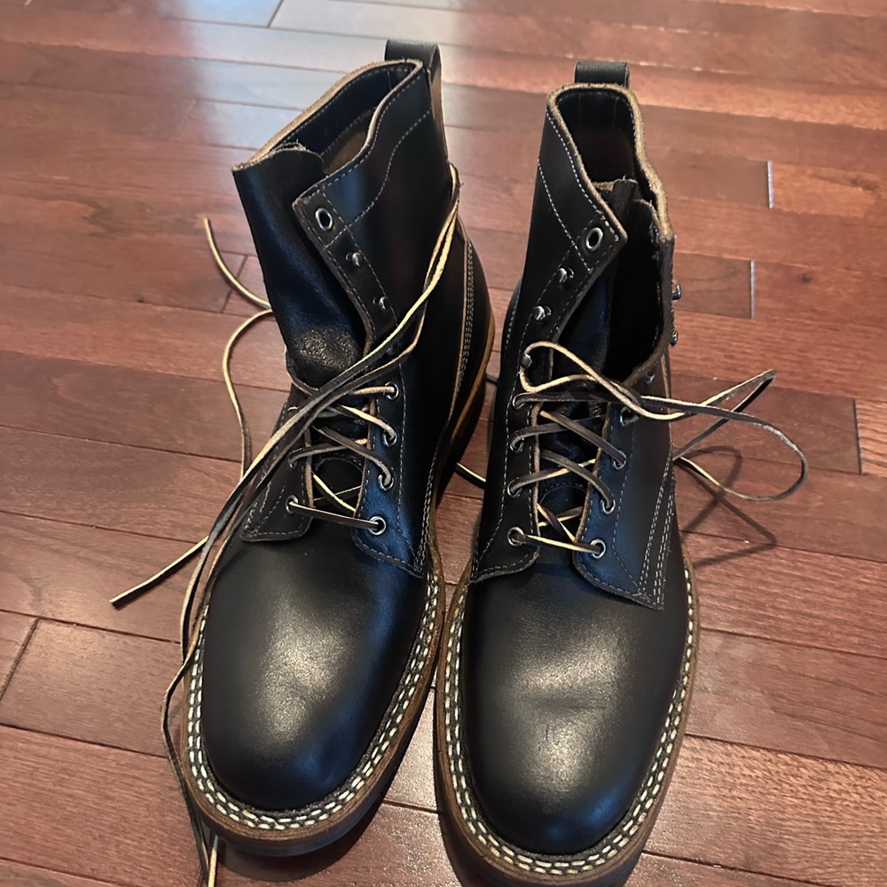 Black Leather Men's Boots